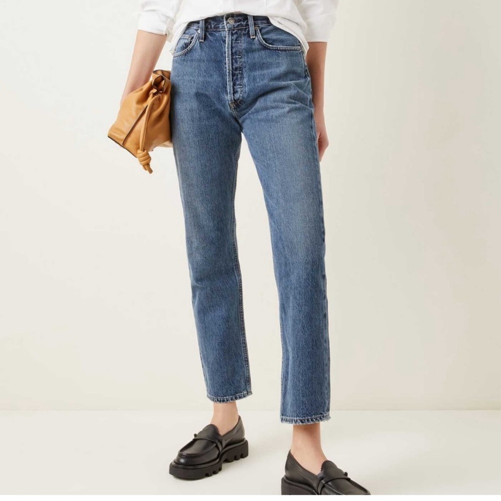Agolde 90s pinch waist high rise straight leg rigid jeans size 27